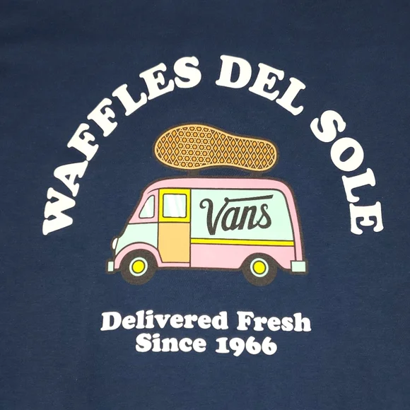 Vans Waffles del Sole Tee Navy - Picture 4 of 5